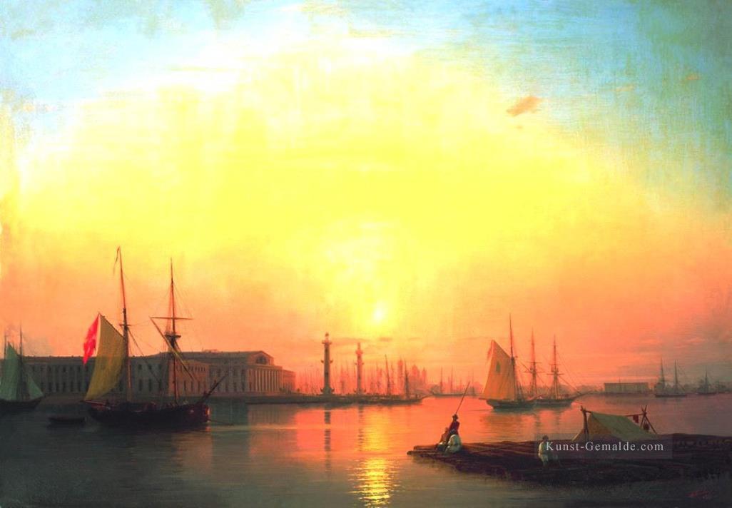 Austausch von Peterburg 1847 Verspielt Ivan Aiwasowski makedonisch Ölgemälde
